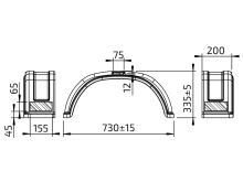 Blatník plast 13''/200 mm AL-KO čierny (1)