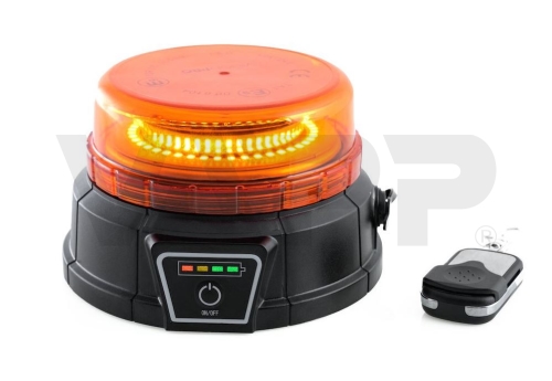 Magnetický LED maják VISIONPRO AKU s diaľkovým ovládaním oranžový