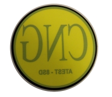 Značenie CNG (ATEST-8SD) - samolepka vnútorná na sklo, priem. 71mm (1)