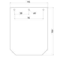 Zásterka 150x115 mm polyetylénová bez loga (1)