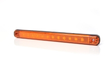 Bočné obrysové LED svetlo WAS W115 SLIM, 12-24V, s odrazkou