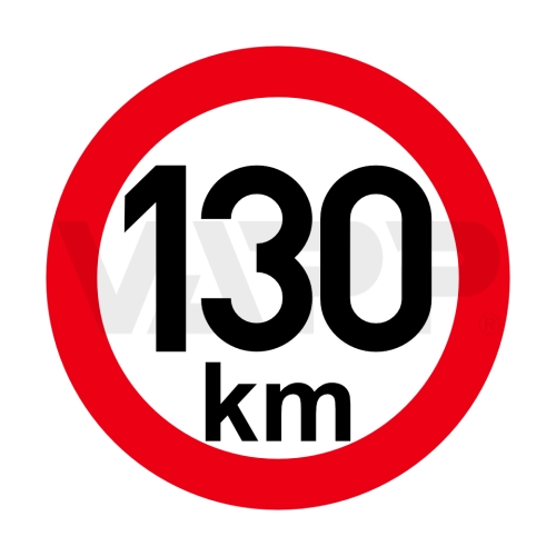Obmedzenie rýchlosti 30 km retroreflexné pr. 150 mm (na prívesy)