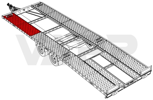 Plech pojazdový VAPP 2506/436 mm (LP k PAV 3.x/xx/1.96)