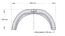 Blatník plast 10''/180 mm AL-KO čierny (1)
