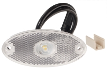 Predné obrysové LED svetlo WAS W64, 12-24V, s odrazkou, QS150 Predné obrysové LED svetlo WAS W64, 12-24V, s odrazkou, QS150