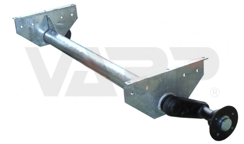 Náprava KNOTT G 13 (1300 kg) b=1320 mm, 1668 mm, 100x4, pätky 159, Sacher