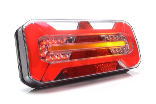 Združené svetlo WAS W184DD LED 12-24V, L, BL/BR/KO/ ML/CO, baj7, dyn. smerovač IP66/68