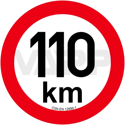 Obmedzenie rýchlosti 20 km retroreflexné pr. 200 mm