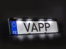 Podložka pod registračnú značku s osvetlením LED Fristom FT-264, kábel QS75 (2)
