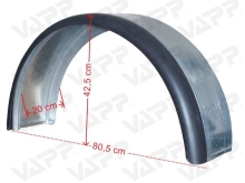 Blatník plechový kombi 13''/190 mm s gumovým lemom, (2. akosť) (2)