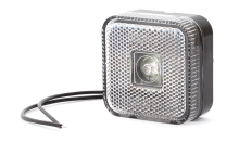 Predné obrysové LED WAS W63, 12-24V, štvorcové Predné obrysové LED WAS W63, 12-24V, štvorcové