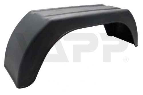 Blatník plast 8''/160 mm DOMAR čierny lomený