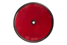 Odrazka červená pr. 80 s otvorom - výpredaj Odrazka červená pr. 80 s otvorom - výpredaj