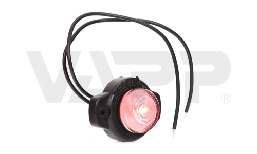 Svietidlo obrysové LED WAS W24/149, 12-24 V, okrúhle malé