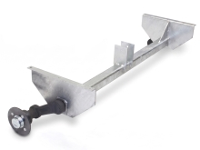 Náprava KNOTT VG 7 (750 kg) b=1214 mm, c=1530 mm, 100x4, pätky 159, str. opora, Sacher