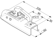 Ťažná spojka AL-KO AK 7-D, 750 kg, 50x50 mm, V12 (3)