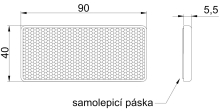 Odrazka 90x40 mm (1)