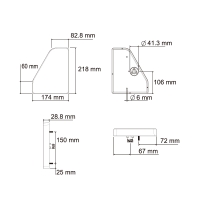 Združené svetlo Lucidity 26024 LED 12-24V, P-BL/BR/KO/CO, baj5 (3)