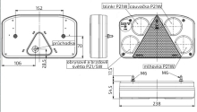 Združené svetlo HORPOL LZT 810, L-BL/BR/KO/CO/ML s priechodkou (1)