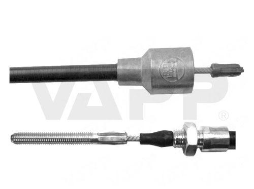 Lanovod brzdový BPW 1230/1455 mm, Sxxx-7, závit M8