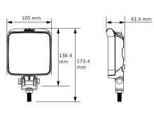 Pracovné svietidlo Lucidity 22847 LED, 1440/1035 lm, 9-32V, IP69K, kábel 0,3 m (3)