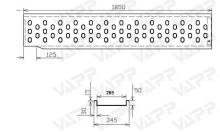 Nájazd VAPP 1850/285 mm pravý (2)