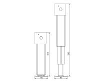 Súprava oporných nôh AL-KO AREX Light II 500kg, 510 mm (2 ks) vr. kľučky (2)