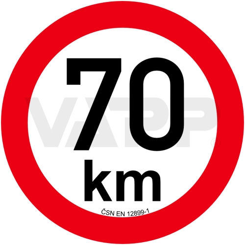 Obmedzenie rýchlosti 20 km retroreflexné pr. 200 mm