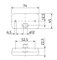 Predné obrysové svetlo Jokon PLR 130, s odrazkou (3)