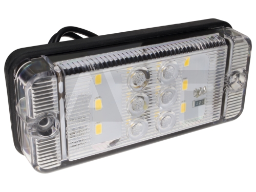 Svietidlo cúvacie zadné LED WAS W 84D, 12-36 v, IP68