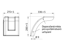 Blatník plast 10''/215 mm AL-KO čierny polený (3)