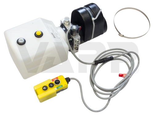 Elektrohydraulické čerpadlo 12 V, Binotto, 180 bar, s nádržou 8,5 l na prívesy VAPP
