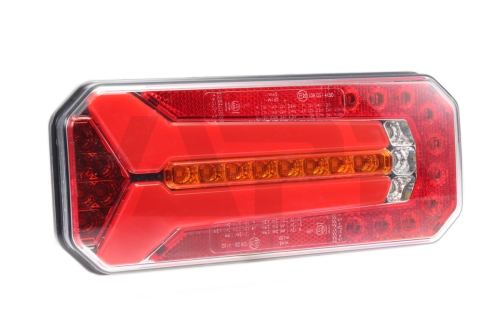 Združené svetlo WAS W150 LED 12-24 V, L/P, BL/BR/KO/ML/RZ, dynamický smerovač