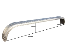 Viacnápravový blatník ALU š220/v350/d2500 mm DOMAR (1)