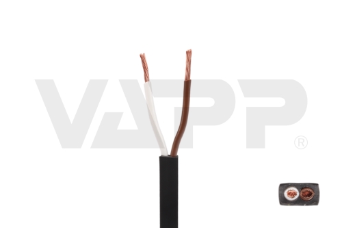 Kábel 2x0,75 plochý 5,7x3,6 mm pre spojky QS75 (Aspöck)