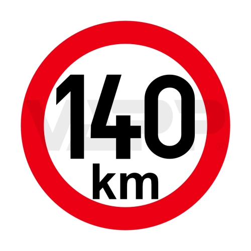 Obmedzenie rýchlosti 30 km retroreflexné pr. 150 mm (na prívesy)