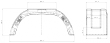 Blatník plast 10''/220 mm AL-KO čierny (1)