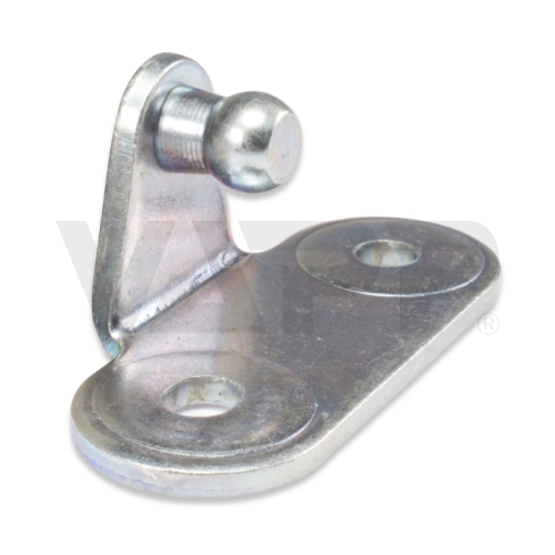 Konzola k plynovej vzpere pravouhlá 40x20mm, guľový čap pr. 10mm, oceľ