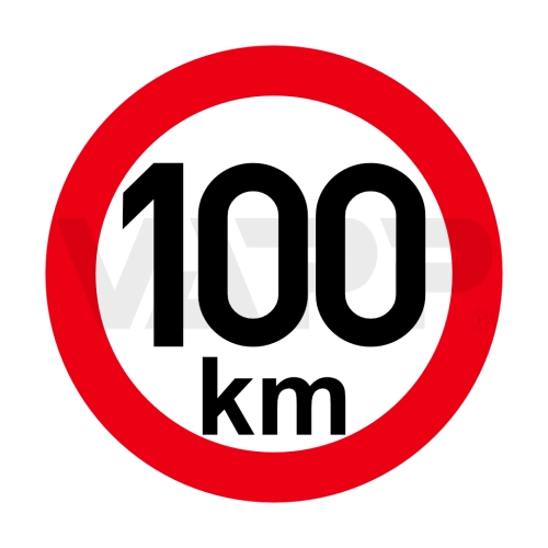 Obmedzenie rýchlosti 30 km retroreflexné pr. 150 mm (na prívesy)