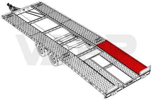 Plech pojazdový VAPP 2506/436 mm (PZ k PAV 3.x/xx/1.96)