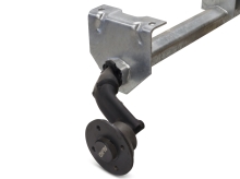 Náprava AL-KO UBR 700-5 (750 kg) a=1000 mm, c=1430 mm, 100x4, pätky 140 + stred. držiak (1)