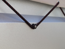 Napínací kolík (čap) k plachte, plastový, 24x13 mm, nízky (3)