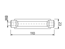 Matica napínacia M8, ocel S235JR, pozink, DIN 1480 (1)