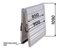 Nájazdová rampa VAPP NRS-420, 2130x900 mm, (400 kg), skladacia (3)