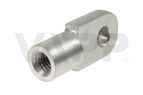 Oko k plynovej vzpere BM, prieme 6,1mm, c=22mm, na závit M6, oceľ