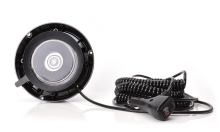 Magnetický LED maják WAS, červený, kábel 7 m, autozástrčka (2)
