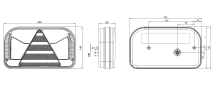 Združené svetlo Fristom FT-170 LED 12-24V, L-BL/BR/KO/CO/ML/RZ, baj6, IP68 (3)