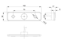 Bočné obrysové LED svetlo Fristom FT-004 Z, s odrazkou, QS150 (1)