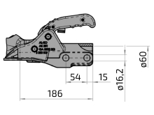 Ťažná spojka AL-KO Profi AK 351 bez prísl. 3500 kg, pr. 60 mm (3)