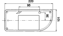 Náhradné sklo na svetlo Jokon 821, P-BL/BR/KO/CO/ML (1)